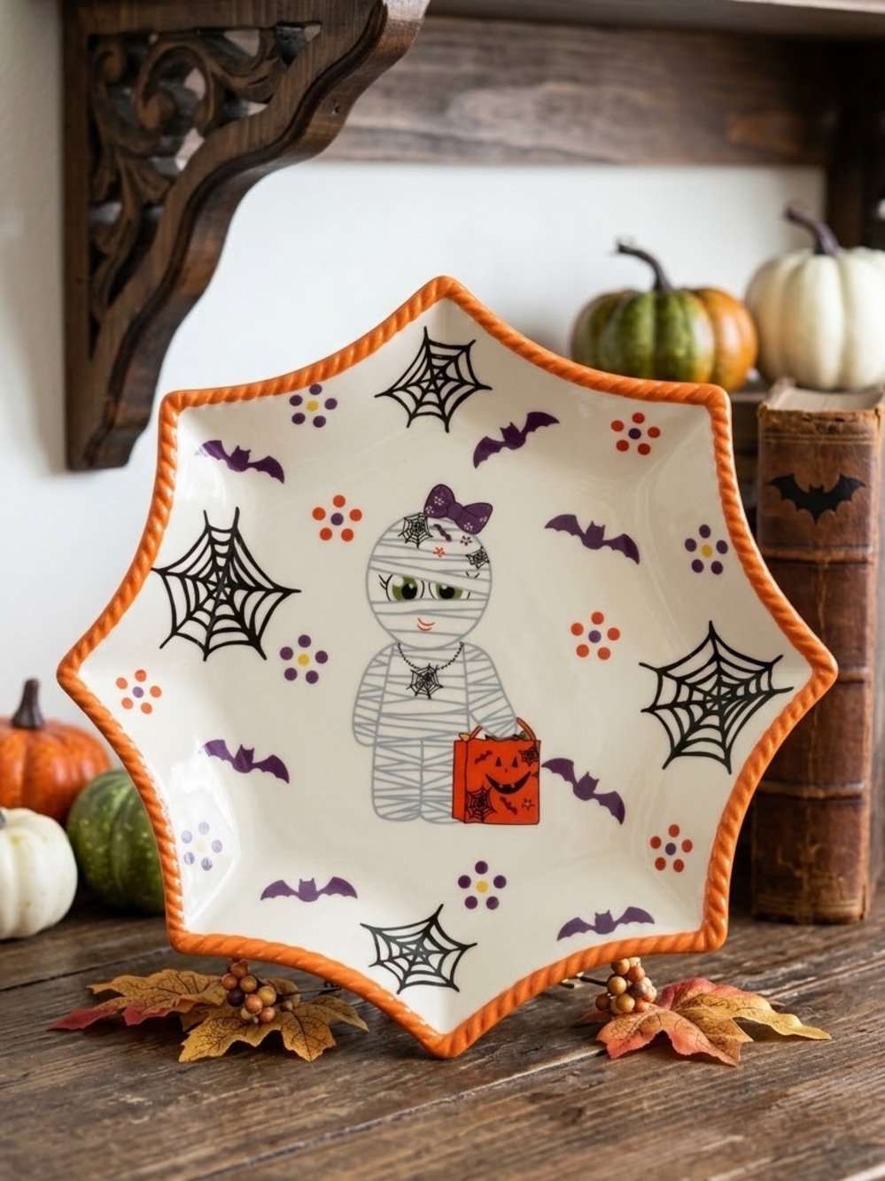 Temp-tations Boofetti Halloween Appetizer Plates set of 4 - Picture 4 of 5